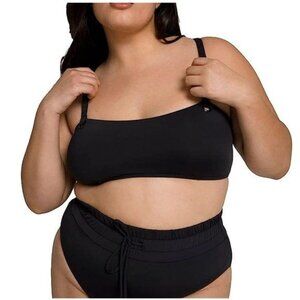 NWT Good American Sporty Grommet Top in Black - 3XL